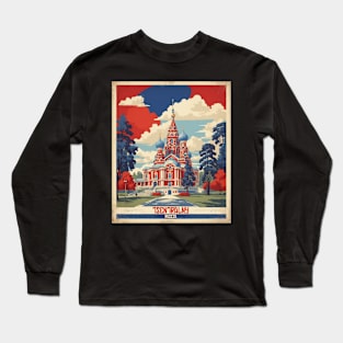 Tsentralnyi Park Russia Vintage Tourism Poster Long Sleeve T-Shirt